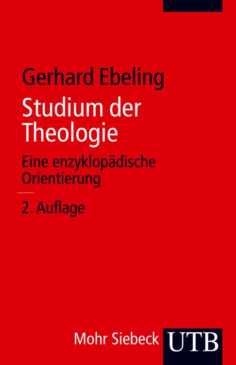 Produktbild: Studium der Theologie