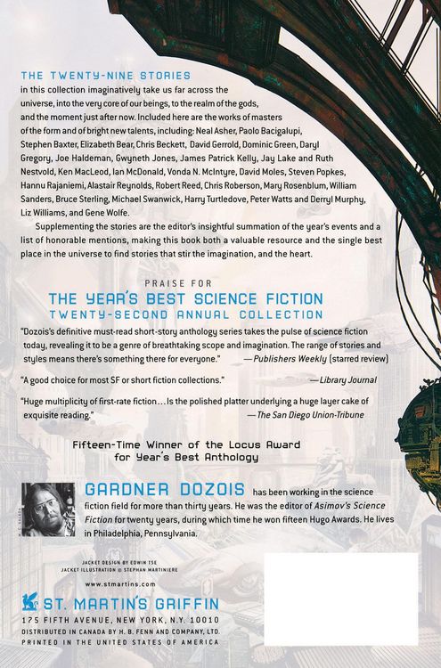 Produktbild: The Year's Best Science Fiction