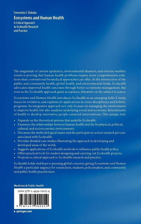 Produktbild: Ecosystems and Human Health