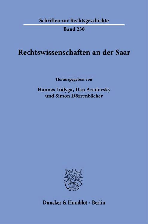 Produktbild: Rechtswissenschaften an der Saar