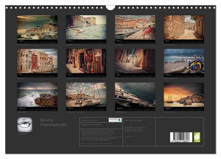 Produktbild: Rovinj Impressionen (Wandkalender 2026 DIN A3 quer), CALVENDO Monatskalender