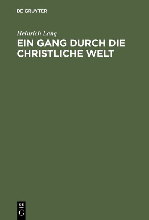 Produktbild: Ein Gang durch die christliche Welt