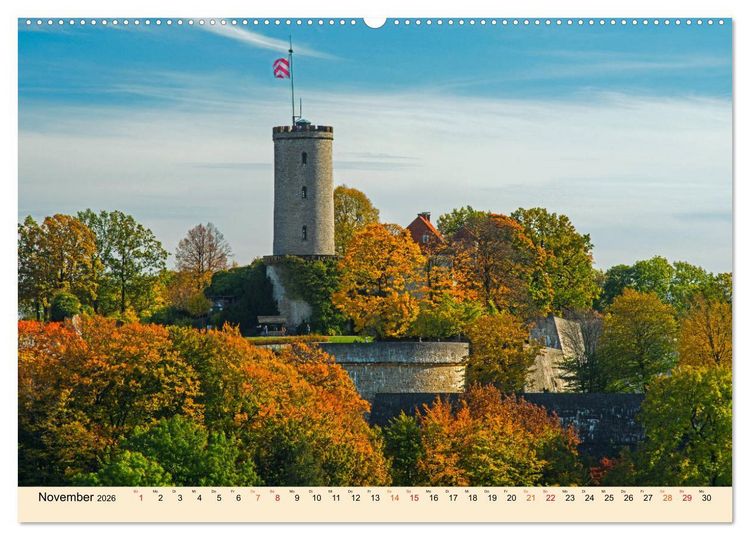 Produktbild: Bielefeld - Die freundliche Stadt am Teutoburger Wald (hochwertiger Premium Wandkalender 2026 DIN A2 quer), Kunstdruck in Hochglanz