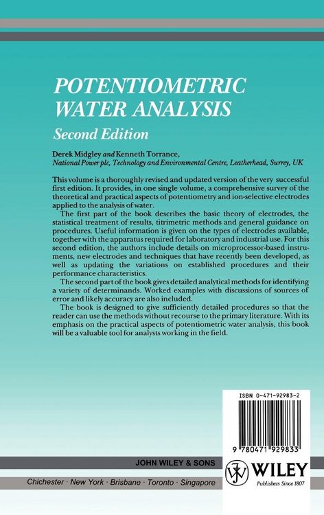 Produktbild: Potentiometric Water Analysis 2e