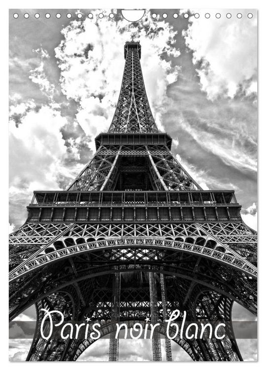 Produktbild: Paris noir blanc (Calendrier mural 2026 DIN A4 horizontal), CALVENDO calendrier mensuel