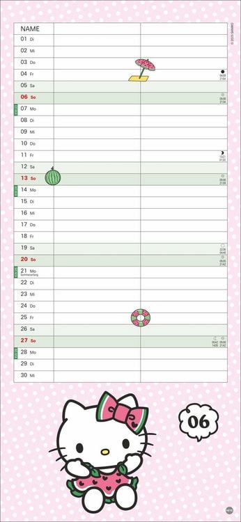 Produktbild: Hello Kitty Planer f&uuml;r zwei 2027