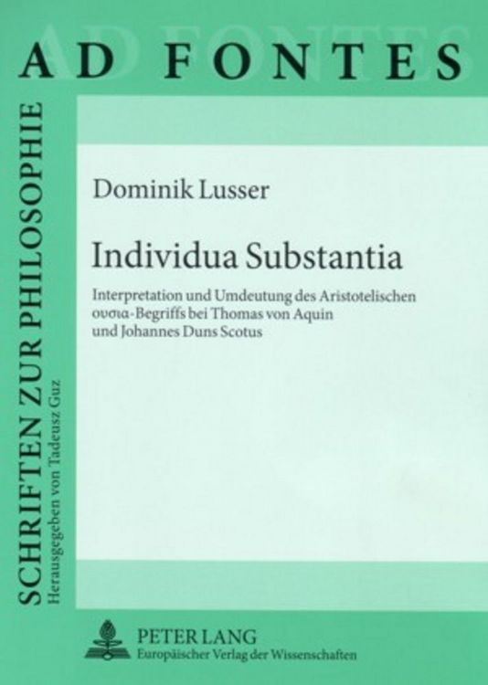 Produktbild: Individua Substantia