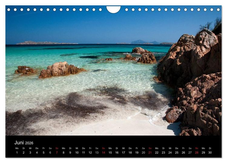 Produktbild: Sardinien Costa Smeralda und der Norden (Wandkalender 2026 DIN A4 quer), CALVENDO Monatskalender