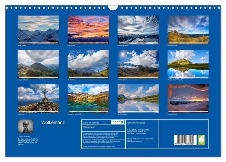 Produktbild: Wolkentanz (Wandkalender 2026 DIN A3 quer), CALVENDO Monatskalender