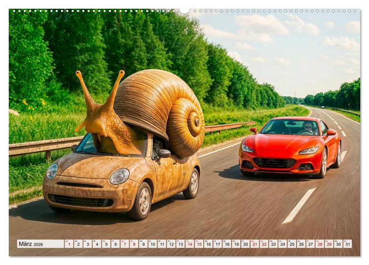 Produktbild: Tierische Redewendungen - Ein Kalender voller Spr&uuml;che und Sprachbilder (hochwertiger Premium Wandkalender 2026 DIN A2 quer), Kunstdruck in Hochglanz