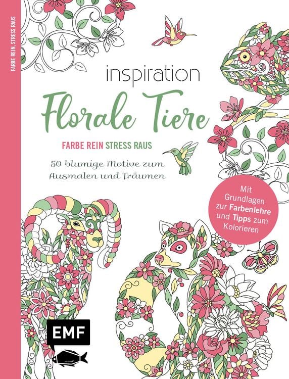 Bild vom Artikel Inspiration Florale Tiere – 50 blumige Motive zum Ausmalen und Träumen vom Autor 
