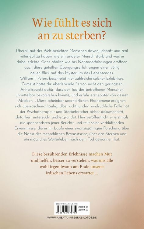 Produktbild: An der Schwelle zur Unendlichkeit