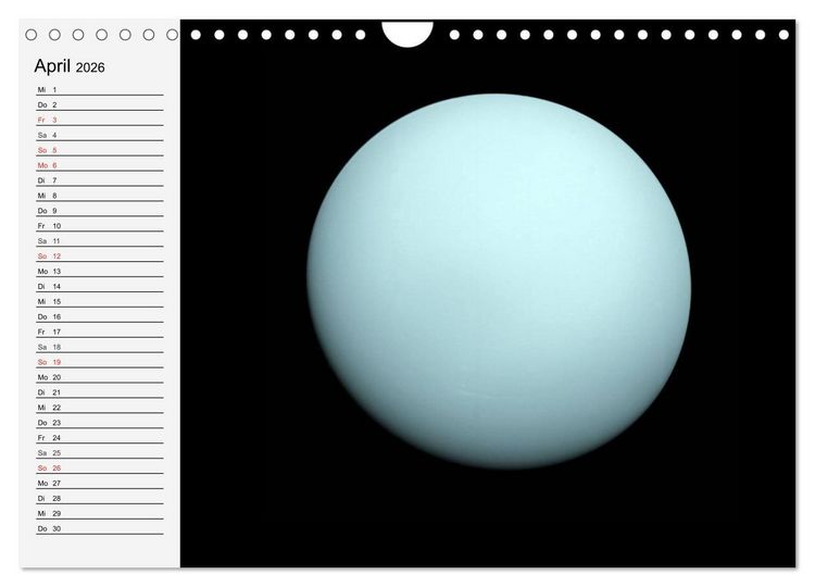 Produktbild: Sonne, Monde und Planeten (Wandkalender 2026 DIN A4 quer), CALVENDO Monatskalender