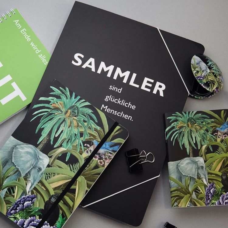 Produktbild: Sammelmappe A4, "Sammler sind gl&uuml;ckliche Menschen." (Johann Wolfgang Goethe)