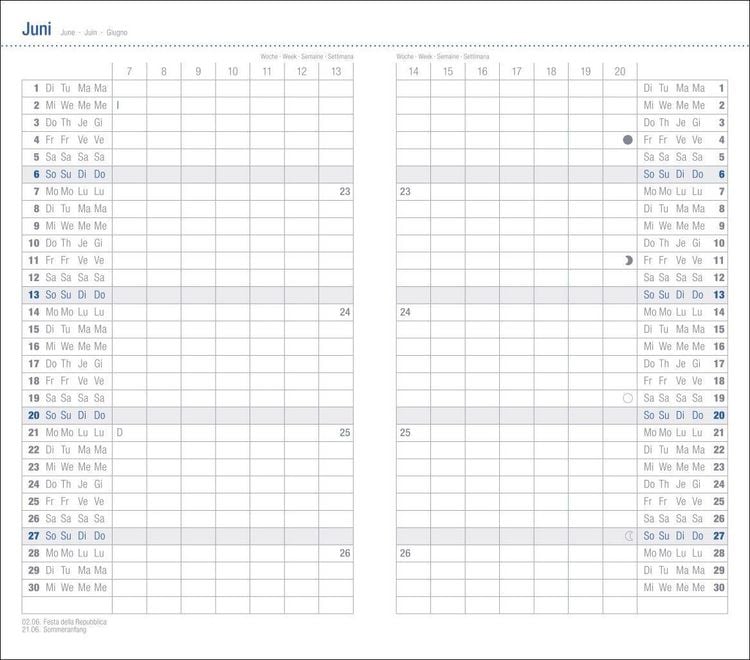 Produktbild: Leporello, schwarz Kalender 2027