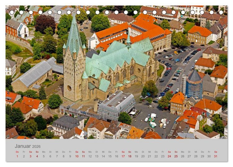 Produktbild: Paderborn Domstadt am Eggegebirge (Tischkalender 2026 DIN A5 quer), CALVENDO Monatskalender