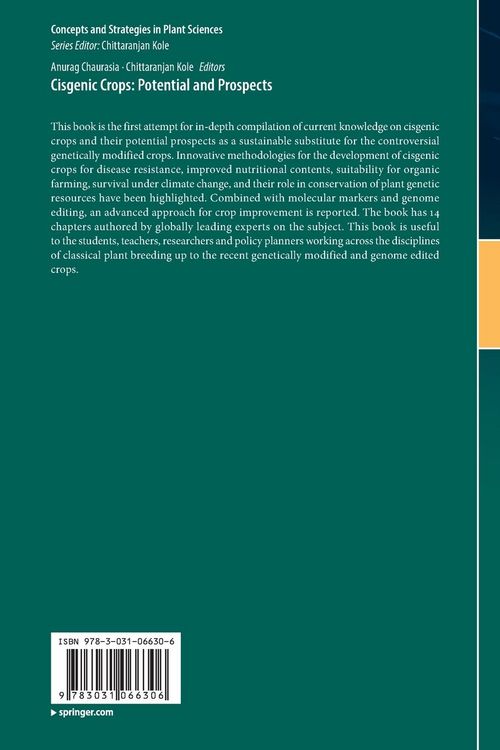 Produktbild: Cisgenic Crops: Potential and Prospects