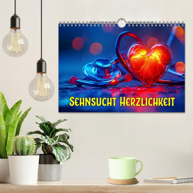 Produktbild: Sehnsucht Herzlichkeit (Wandkalender 2026 DIN A4 quer), CALVENDO Monatskalender
