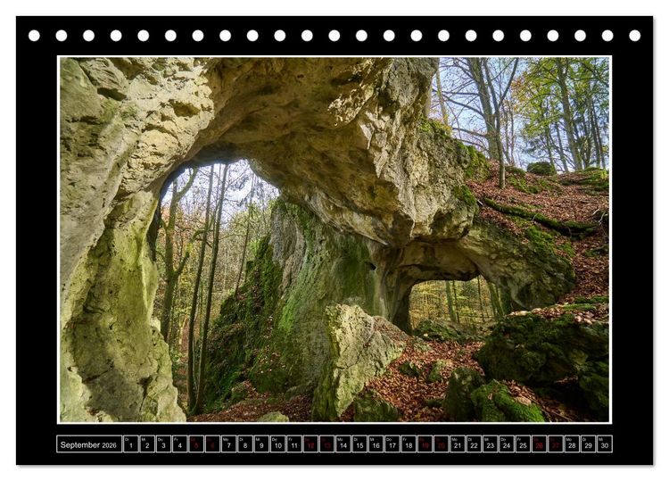Produktbild: Wunderwelt Fr&auml;nkische Schweiz (Tischkalender 2026 DIN A5 quer), CALVENDO Monatskalender