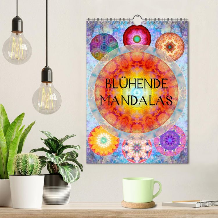 Produktbild: Bl&uuml;hende Mandalas (Wandkalender 2026 DIN A4 hoch), CALVENDO Monatskalender