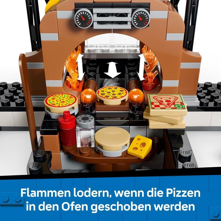 Produktbild: LEGO City 60496 Pizza-Liefererlebnis mit Fahrzeugen, Spielzeug-Pizzeria, Spielset f&uuml;r Kinder