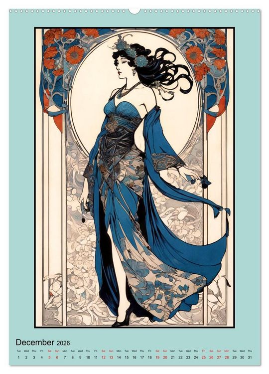 Produktbild: Women's Images of the Belle &Eacute;poque (Wall Calendar 2026 DIN A2 portrait), CALVENDO 12 Month Wall Calendar