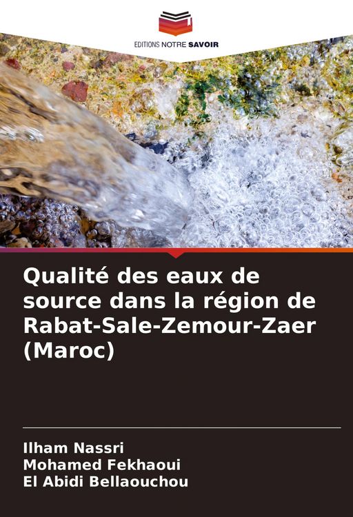 Produktbild: Qualit&eacute; des eaux de source dans la r&eacute;gion de Rabat-Sale-Zemour-Zaer (Maroc)