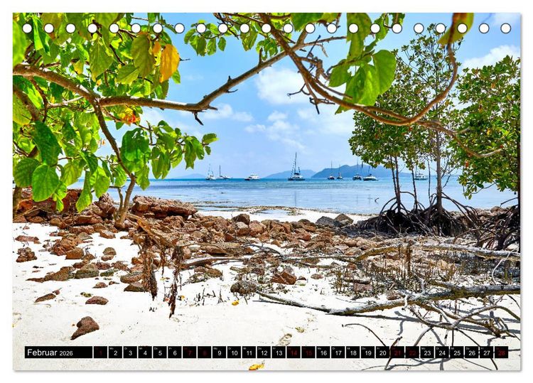 Produktbild: Seychellen Paradies 2026 (Tischkalender 2026 DIN A5 quer), CALVENDO Monatskalender