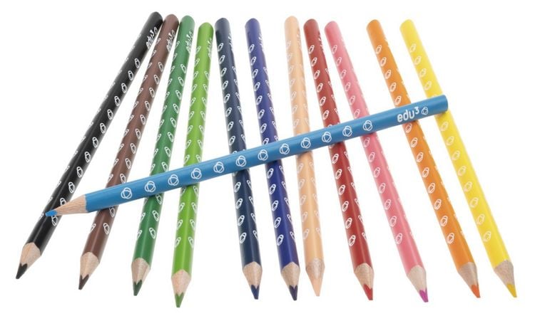 Produktbild: edu&sup3; Buntstifte dreikant, 12er Set