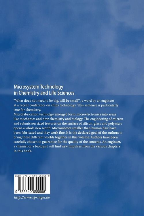 Produktbild: Microsystem Technology in Chemistry and Life Sciences