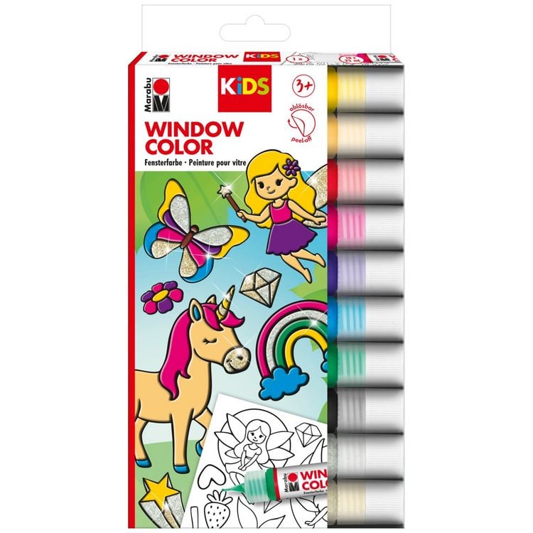 Produktbild: Marabu KiDS Window Color Glitzerfee 10x25ml