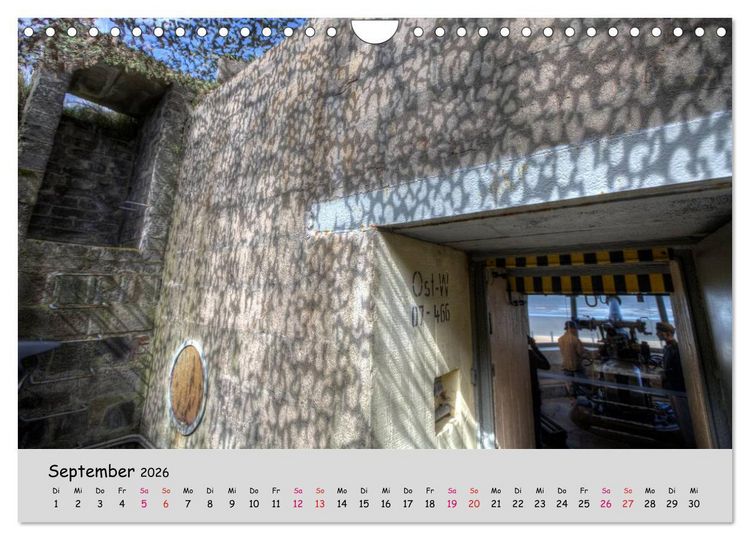 Produktbild: Bunker Zeitzeugen der Geschichte (Wandkalender 2026 DIN A4 quer), CALVENDO Monatskalender