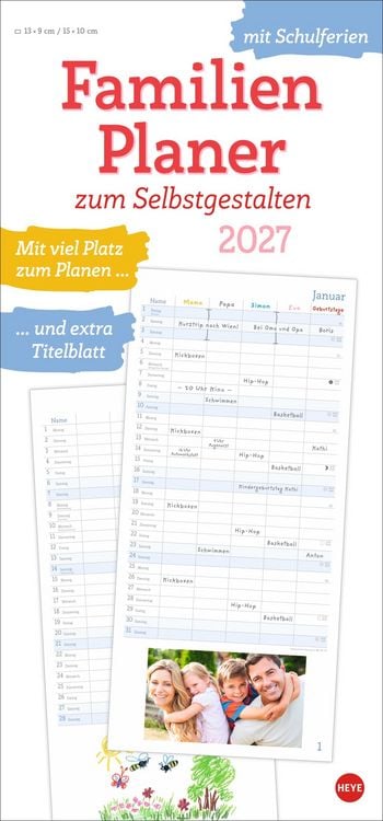 Produktbild: Familienplaner zum Selbstgestalten 2027