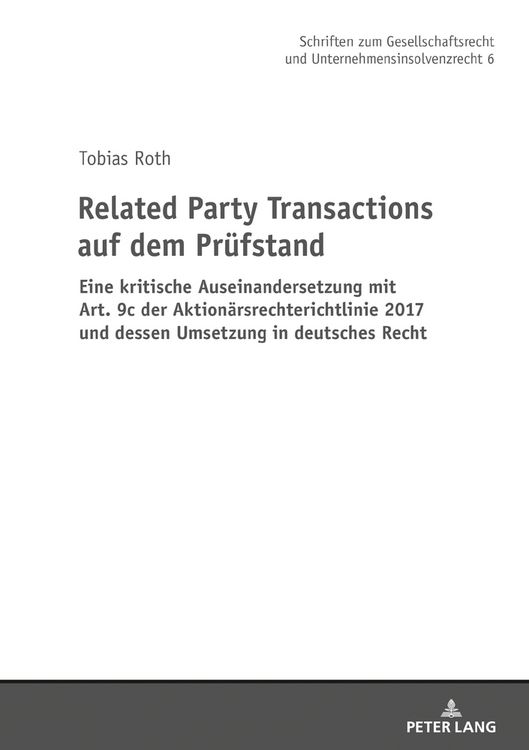 Produktbild: Related Party Transactions auf dem Pr&uuml;fstand