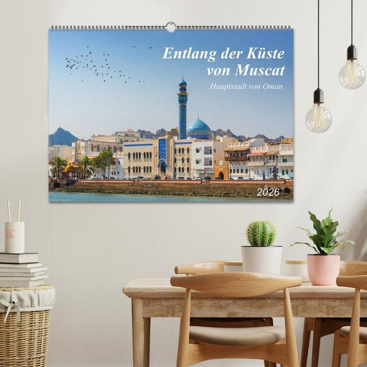Produktbild: Entlang der K&uuml;ste von Muscat (Wandkalender 2026 DIN A2 quer), CALVENDO Monatskalender