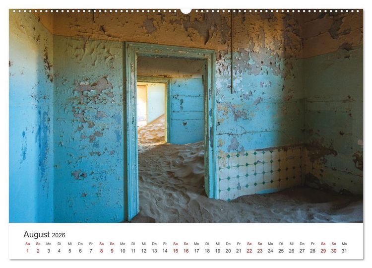 Produktbild: Kolmannskuppe Die Geisterstadt in der Sandw&uuml;ste (hochwertiger Premium Wandkalender 2026 DIN A2 quer), Kunstdruck in Hochglanz