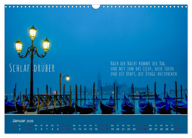 Produktbild: Pfl&uuml;ck Dein Gl&uuml;ck &ndash; Kleine Weisheiten f&uuml;r den Alltag (Wandkalender 2026 DIN A3 quer), CALVENDO Monatskalender