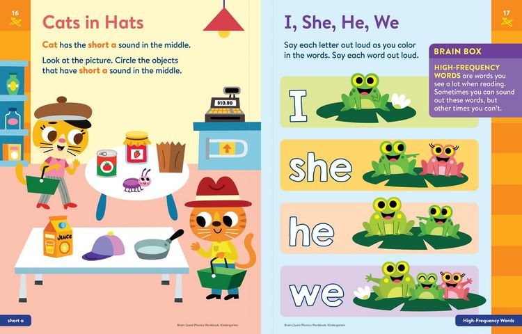 Produktbild: Brain Quest Phonics Workbook: Kindergarten