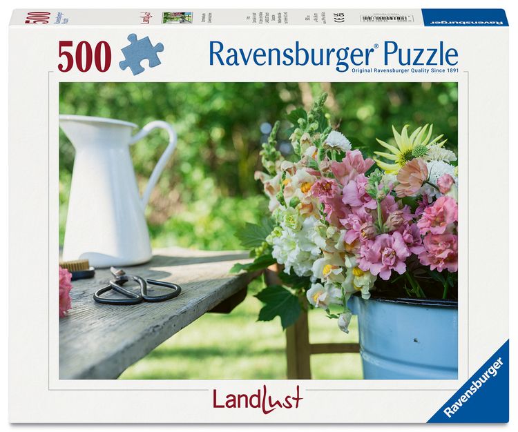 Produktbild: Erwachsenenpuzzle 500 Teile - Sommerbunte Löwenmäulchen