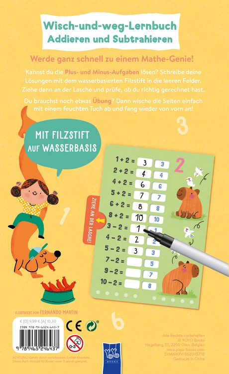 Produktbild: Wisch-und-weg-Lernbuch: Addieren und Subtrahieren