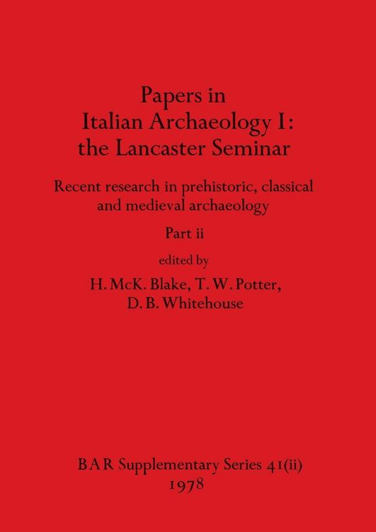 Produktbild: Papers in Italian Archaeology I