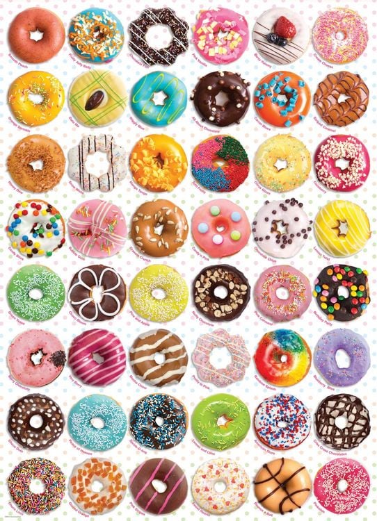 Produktbild: Puzzle 1000 Teile - Donuts Tops - Sweet Collection