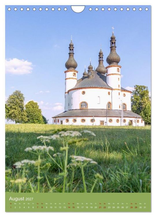 Produktbild: Zeitlose Oberpfalz Impressionen. Sehensw&uuml;rdigkeiten voller Vielfalt (Wandkalender 2027 DIN A4 hoch), CALVENDO Monatskalender