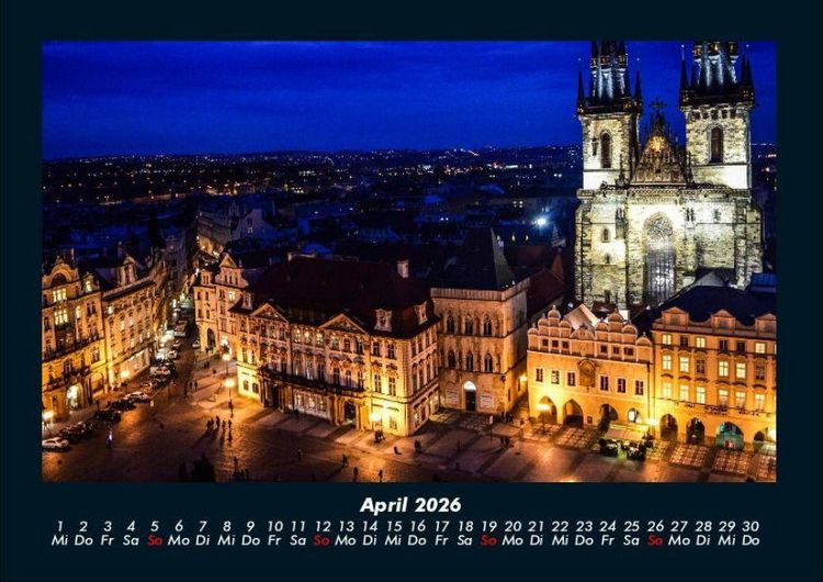 Produktbild: Prag 2026 Fotokalender DIN A4