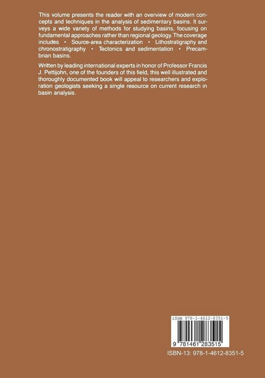 Produktbild: New Perspectives in Basin Analysis