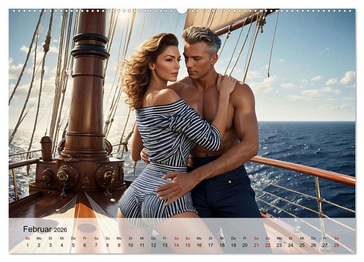 Produktbild: Maritime Leidenschaft - Sonne, Meer und hei&szlig;e Flirts (hochwertiger Premium Wandkalender 2026 DIN A2 quer), Kunstdruck in Hochglanz