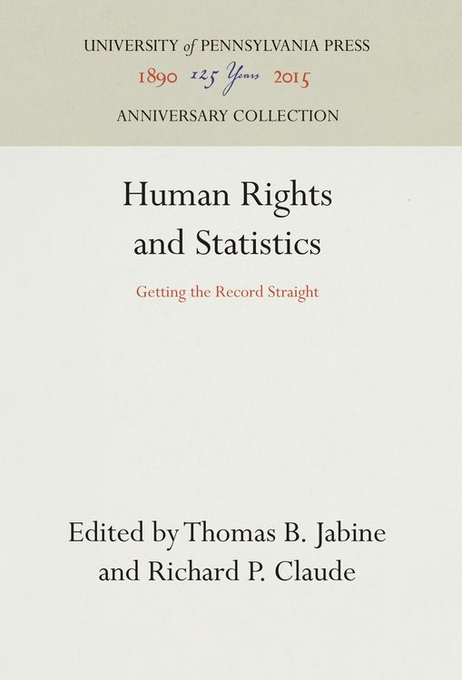 Produktbild: Human Rights and Statistics