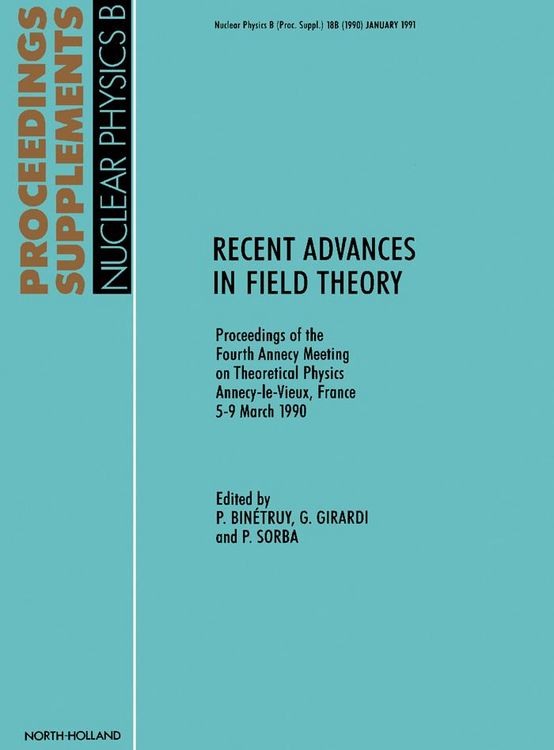 Produktbild: Recent Advances in Field Theory