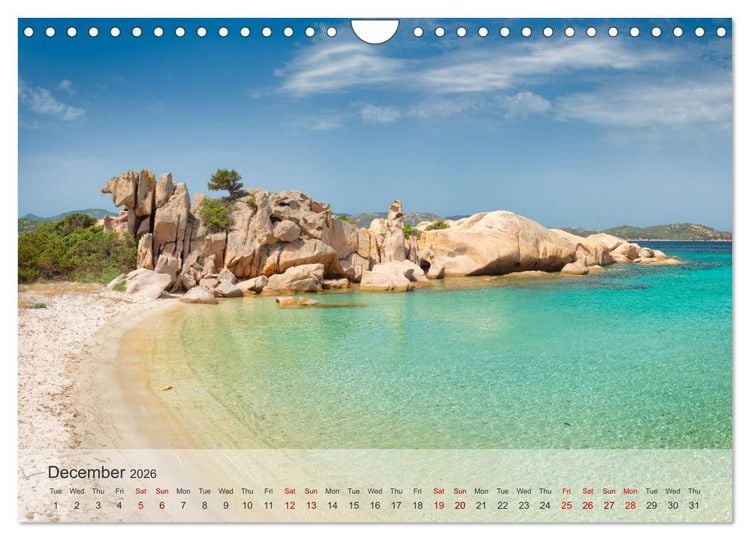 Produktbild: Wonderful Sardinia (Wall Calendar 2026 DIN A4 landscape), CALVENDO 12 Month Wall Calendar