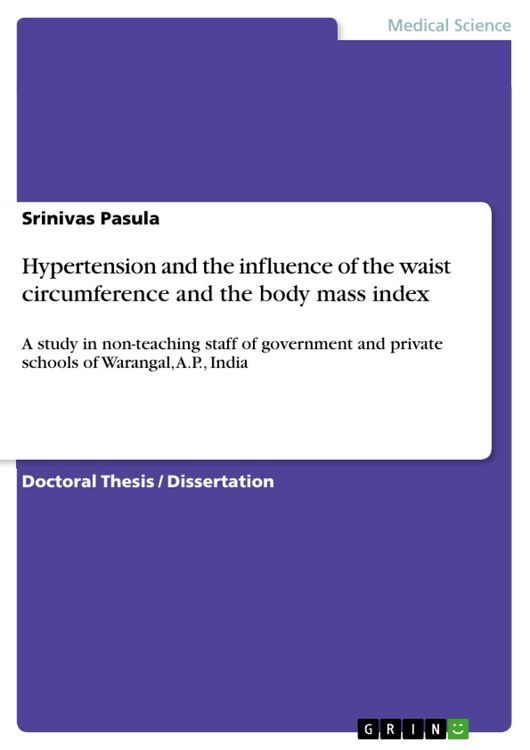 Produktbild: Hypertension and the influence of the waist circumference and the body mass index